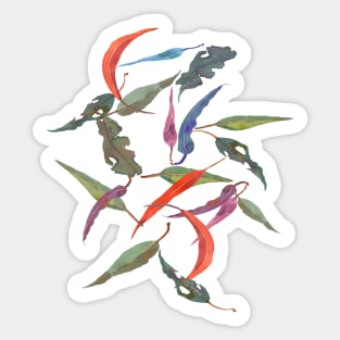 Gum Leaf Stormy Gray Sticker